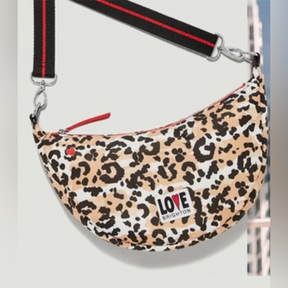 Brighton Leopard Print Crossbody Bag - Picture 1 of 5